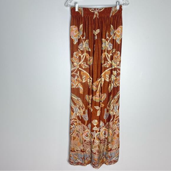 Brahmaki Terra Di Siena Wide Leg Reversible  Pants Sz S - Picture 4 of 8